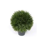 Kunstplant Cypress bol in pot 36 cm - Overige kunstplanten, Ophalen of Verzenden