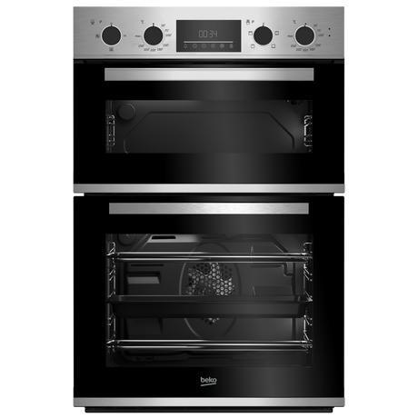 Beko CDFY22309X 60cm inbouw RecycledNet™ dubbele oven, Witgoed en Apparatuur, Ovens, Inbouw, Hete lucht, Stoom, Nieuw, Oven met grill