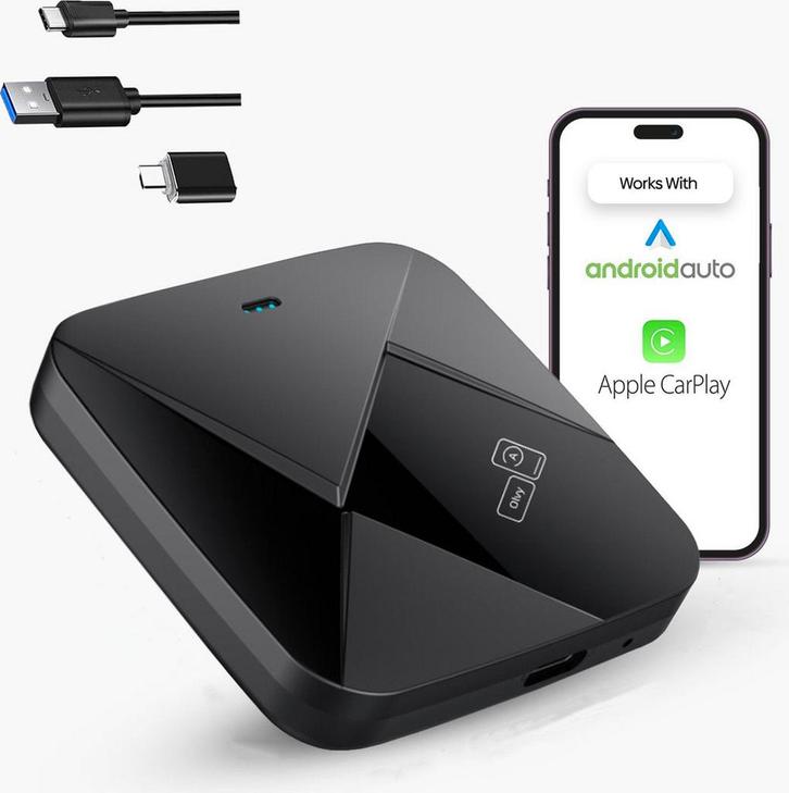 Carplay Dongle - Apple Carplay & Android Auto Dongle - Carli, Auto diversen, Auto-accessoires, Zo goed als nieuw, Verzenden
