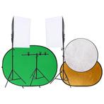 vidaXL Fotostudioset met lichtset, achtergrondscherm en, Verzenden, Nieuw