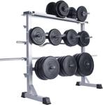 Halter / gewichten opbergrek - Zilver - Max. 300 kg, Sport en Fitness, Fitnessmaterialen, Nieuw, Halterschijven, Ophalen of Verzenden