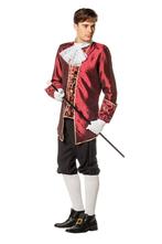 Markies Kostuum Luxe Rood, Kleding | Heren, Carnavalskleding en Feestkleding, Nieuw, Verzenden