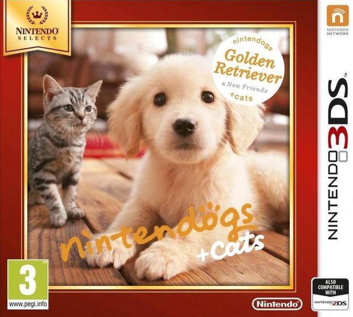 3DS Nintendogs + Cats: Golden Retriever & New Friends, Spelcomputers en Games, Games | Nintendo 2DS en 3DS, Zo goed als nieuw