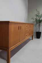 Vintage dressoir, sideboard - teak, Huis en Inrichting, Mid century, Teakhout, Zo goed als nieuw, 200 cm of meer
