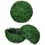 TRUUSK Set Van 2 Kunstmatige Buxusballen 50 Cm Kunstplant, P, Verzenden, Nieuw