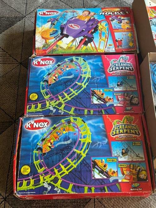 K’NEX - Speelgoed Partij van 9x K’NEX achtbanen - V.S., Antiek en Kunst, Antiek | Overige Antiek