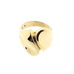 Gouden dynamische ring (opvallende ring, grote ring), Sieraden, Tassen en Uiterlijk, Ringen, Gebruikt, Overige kleuren, 19 tot 20