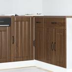 vidaXL Onderkast Lucca bewerkt hout bruin eikenkleur, Huis en Inrichting, Keuken | Keukenelementen, Verzenden, Nieuw, Bruin