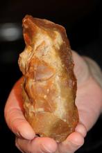 Neolithisch Vuursteen Geslepen bijl, pikhouwel - 110 mm
