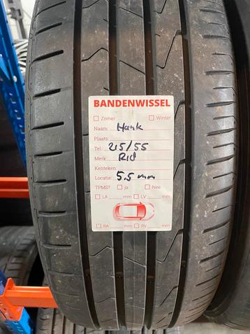 4x Hankook 215 55 18 *ZOMER* 5,5 MM gratis montage