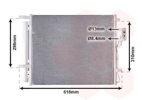 LUCHTCONDENSATOR VOOR HYUNDAI SANTAFE 2007-2009 976062B700, Auto-onderdelen, Airco en Verwarming, Nieuw, Ophalen of Verzenden