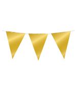 Vlaggenlijn Goud 10mtr, Verzenden, Nieuw, Feestartikel