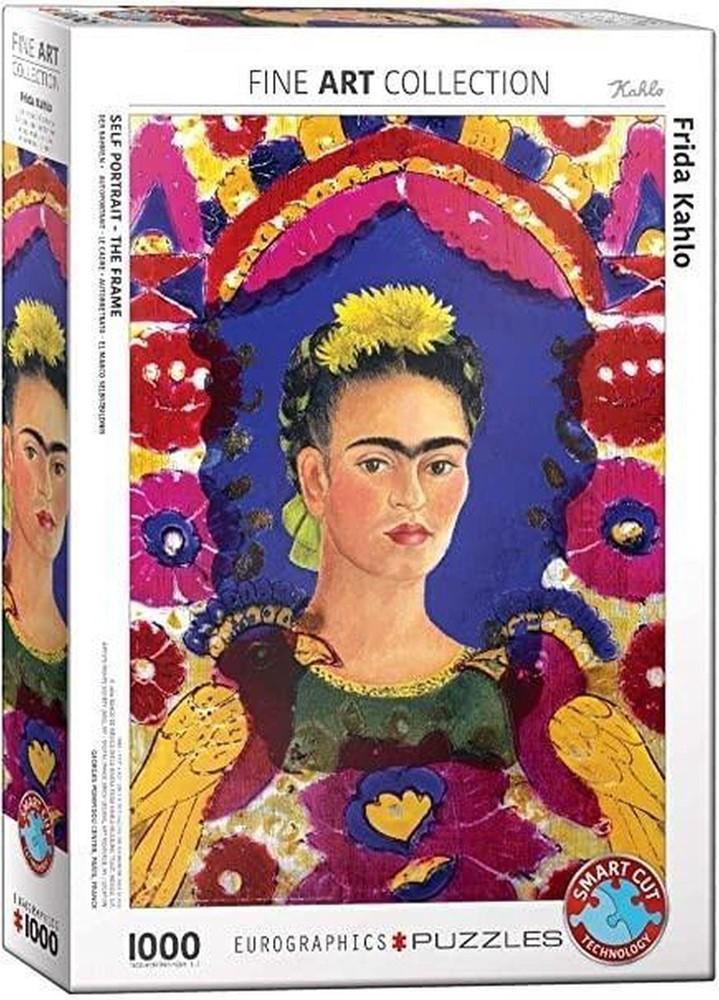Self Portrait, The Frame - Frida Kahlo Puzzel (1000 stukjes), Hobby en Vrije tijd, Denksport en Puzzels, Nieuw, Verzenden