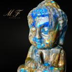 Premium - Bouddha en Labradorite XXL Gravure - Hoogte: 190