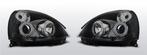 Koplampen Angel Eyes | Renault Clio 2 2001-2005 | zwart, Verzenden, Nieuw, Renault