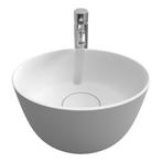 Waskom Riho Oval Opbouw Ovaal 38x33 cm Mat Wit, Ophalen of Verzenden, Nieuw, Overige typen