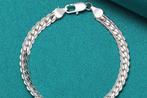 Platte schakelarmband (zilverkleurig)