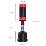 TRUUSK Vrijstaande Bokszak - In Hoogte Verstelbaar - Met Rod, Huis en Inrichting, Fauteuils, Verzenden, Nieuw