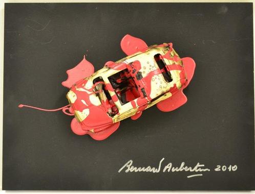Bernard Aubertin (1934-2015) - Voiture Bruée - Fiat 500, Antiek en Kunst, Kunst | Schilderijen | Modern