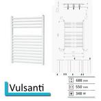 Handdoekradiator BWS Vulsanti 688 x 550 mm, Ophalen of Verzenden, Nieuw, Overige typen