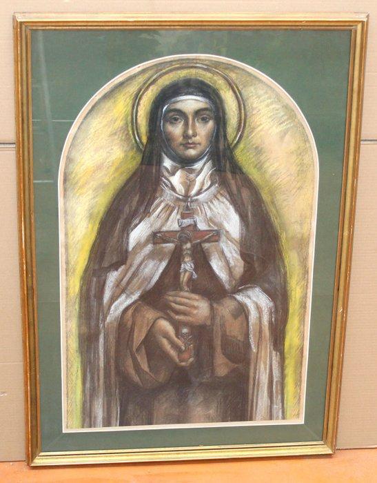 Antoni Vila Arrufat (1894-1989) - Santa Teresa de Jesús, Antiek en Kunst, Kunst | Schilderijen | Klassiek
