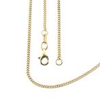 Gouden gourmet schakel ketting | 43 cm (schakelketting), Sieraden, Tassen en Uiterlijk, Kettingen, Ophalen of Verzenden, Gebruikt