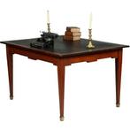 Hollandse 18e eeuwse werktafel Louis Seize ingelegd met wasd, Ophalen of Verzenden