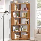 Hoekboekenkast Industrieel – 6 Lagen Ruimtebesparend Rek, Verzenden, Nieuw