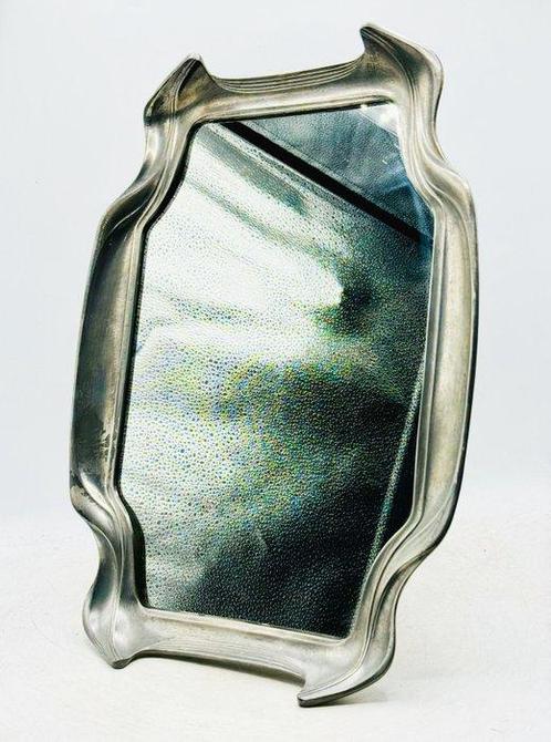 Spiegel- Modernist - Zilverbrons, Antiek en Kunst, Kunst | Designobjecten