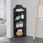 Hoekkast Bjurholm met 4 vakken 90x28x28 cm donkergrijs, Verzenden, Nieuw
