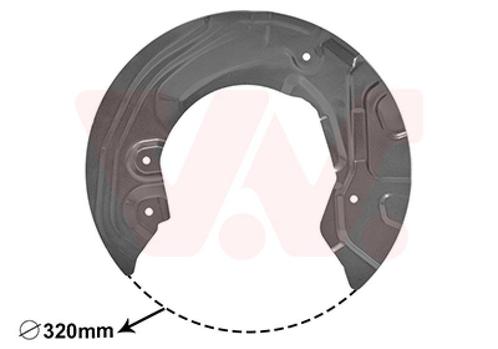 REMSCHIJF BESCHERMER VOOR BMW 1 E81/E82E/E87/E88 2004-2013, Auto-onderdelen, Remmen en Aandrijving, Nieuw, Ophalen of Verzenden