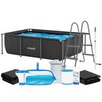 VirtuFit Zwembad Rechthoekig 260x180 cm Compleet pakket, Verzenden, Nieuw