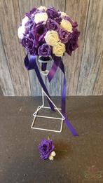 Corsage Joyce Paars Maatwerk corsage, Hobby en Vrije tijd, Ophalen of Verzenden, Nieuw