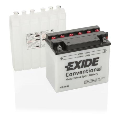 Exide Conventional 12V accu | EB16-B | 12V 19Ah, Auto-onderdelen, Accu's en Toebehoren, Ophalen of Verzenden