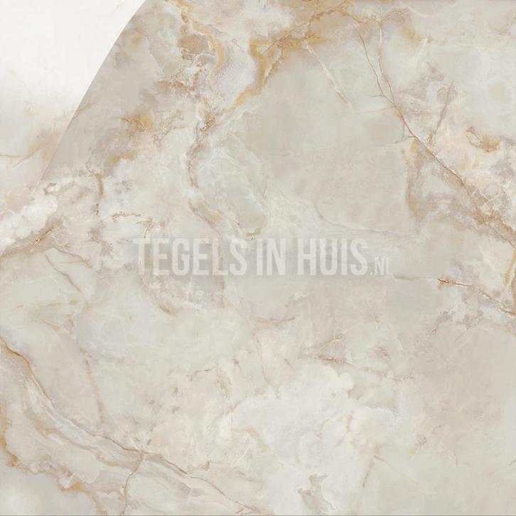 Vloertegel / wandtegel olix marfil beige gepolijst 120x120, Doe-het-zelf en Verbouw, Tegels, Vloertegels, Nieuw, 10 m² of meer