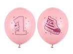 Ballonnen 1 Jaar Roze 30cm 6st, Verzenden, Nieuw