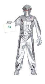 Astronauten Pak Zilver Heren, Verzenden, Nieuw