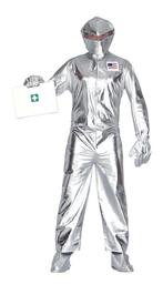 Astronauten Pak Zilver Heren, Kleding | Heren, Carnavalskleding en Feestkleding, Nieuw, Verzenden