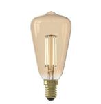 Calex LED Rustieklamp ST48 E14 3.5W 250lm 2100K Goud Dimbaar, Ophalen of Verzenden, Nieuw