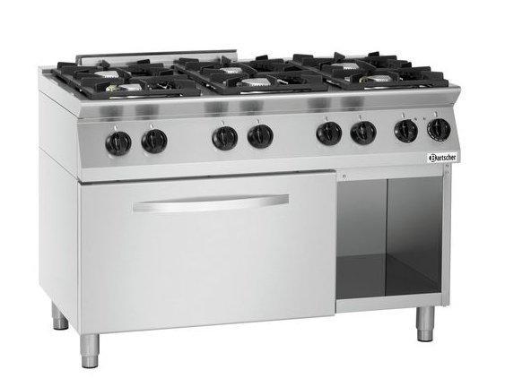 Bartscher Gas Fornuis met Elektrische Oven | 6 Branders, Zakelijke goederen, Horeca | Keukenapparatuur, Verzenden