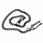 Fako® - Zakhorloge Ketting - 35cm - Zwart, Sieraden, Tassen en Uiterlijk, Horloges | Heren, Verzenden, Nieuw
