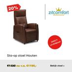 Staop stoel Houten - Grote Voorraad - Gratis Bezorgd - SALE, Minder dan 75 cm, Leer, Nieuw, Ophalen of Verzenden