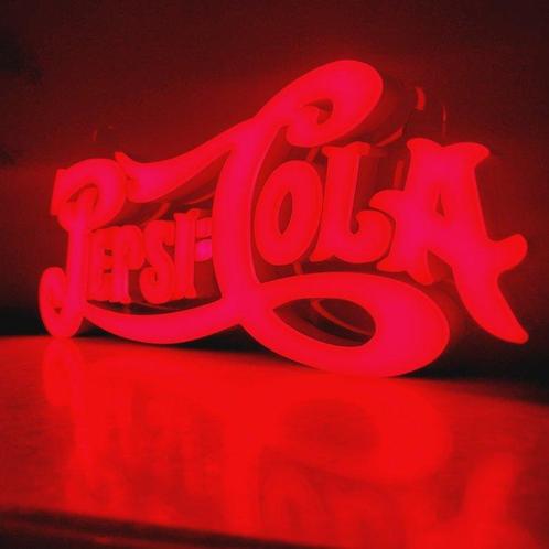 Pepsi Co. Lichtreclame - Reclamebord - Kunstof, Antiek en Kunst, Antiek | Wandborden en Tegels