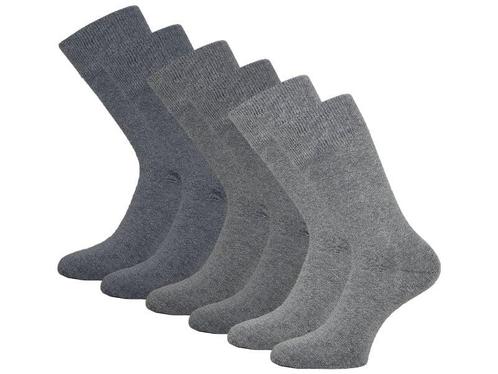 6 paar SQOTTON® Katoenen sokken - Naadloos - Grijs-mix, Kleding | Heren, Sokken en Kousen, Verzenden