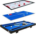 Cougar 3-in-1 Multi Speeltafel Mini Zwart-Blauw – Pooltafel, Ophalen of Verzenden, Nieuw