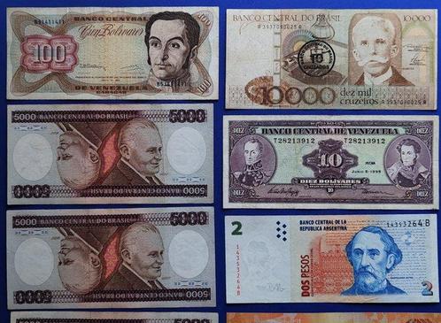 Wereld, Zuid-Amerika. - 40 banknotes - various dates (Zonder, Postzegels en Munten, Munten | Nederland