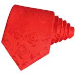Fako Fashion® - Luxe Stropdas - 145cm - 8cm - Roos Rood