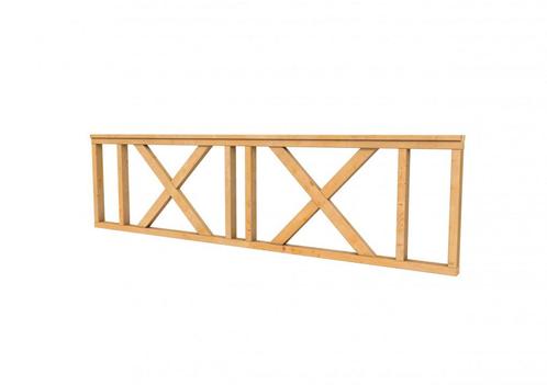 Houten hekwerk | kruis | Hoogte 73 cm | Douglas, Tuin en Terras, Schuttingen, Minder dan 3 meter, Nieuw, IJzer, 1 tot 2 meter