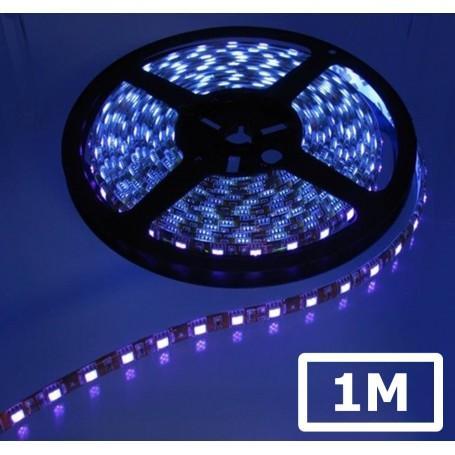 UV Ultraviolet 12V LED Strip 60LED IP65 SMD5050 - Zwart P..., Huis en Inrichting, Lampen | Overige, Nieuw, Verzenden