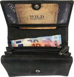 WILD  Portemonnee Dames Leer  Huishoudportemonnee  Harmonica, Sieraden, Tassen en Uiterlijk, Portemonnees, Overige merken, Verzenden